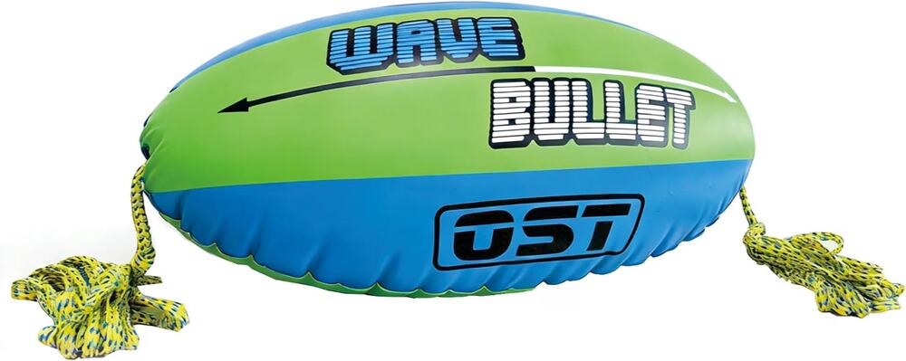 Towable Tube Ball with Tow Rope, Inflatable Tow Rope Float for Water Sports, Red